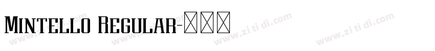 Mintello Regular字体转换 Mintello Regular字体转换